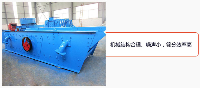 圓振動(dòng)篩結(jié)構(gòu)合理、噪聲小，篩分效率高
