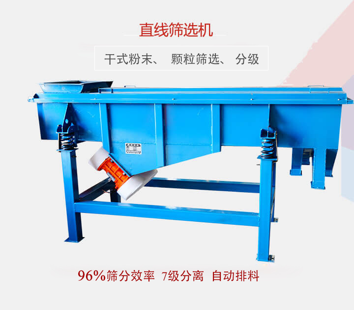 直線篩選機用于篩選、分級各種粉末、顆粒