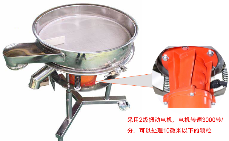 高頻篩特點(diǎn)：框體加高可防止?jié){液往外飛濺；加擋料板可加快排料，提高篩分效率