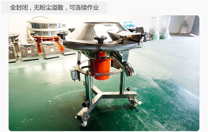 采用全封閉，無(wú)粉塵溢散，可連續(xù)作業(yè)。
