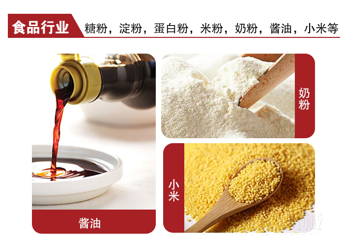 全不銹鋼食品振動篩可用于糖粉，小米，淀粉，蛋白粉，米粉，奶粉，醬油等物料